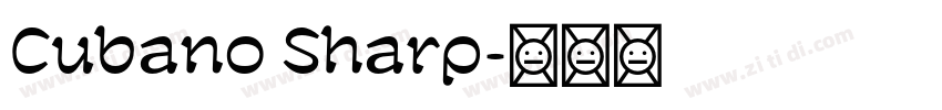 Cubano Sharp字体转换